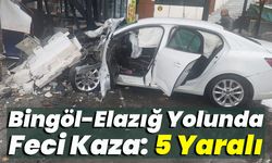 Bingöl-Elazığ Yolunda Feci Kaza: 5 Yaralı