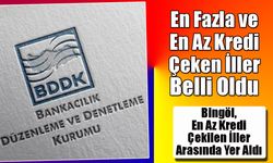 En Fazla ve En Az Kredi Çeken İller Belli Oldu: Bingöl, En Az Kredi Çekilen İller Arasında Yer Aldı