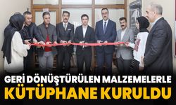 Bingöl'ün İlçesinde Geri Dönüştürülen Malzemelerle Kütüphane Kuruldu