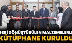 Bingöl'ün İlçesinde Geri Dönüştürülen Malzemelerle Kütüphane Kuruldu