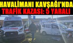 Bingöl Havalimanı Kavşağı'nda Kaza: 5 Yaralı