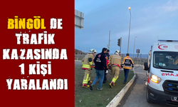 Bingöl’de Araç Direğe Çarpıp Ters Döndü, Sürücü Yaralandı