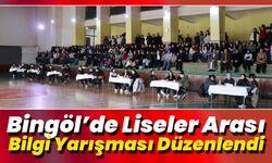 Bingöl’de Liseler Arası Bilgi Yarışması Düzenlendi