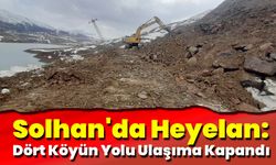 Solhan'da Heyelan: Dört Köyün Yolu Ulaşıma Kapandı
