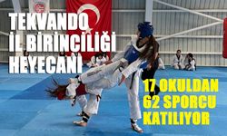 Bingöl'de Tekvando İl Birinciliği Heyecanı!