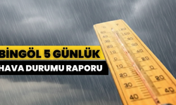 Bingöl 5 Günlük Hava Durumu Raporu
