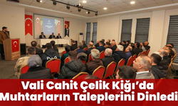 Vali Cahit Çelik Kiğı’da Muhtarların Taleplerini Dinledi