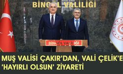 Vali Çelik’e, Muş Valisi Çakır’dan ‘Hayırlı Olsun’ Ziyareti