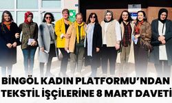 Bingöl Kadın Platformu’ndan Tekstil İşçilerine 8 Mart Daveti