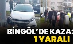 Bingöl’de Kaza: 1 Yaralı