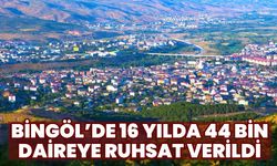 Bingöl’de 16 Yılda 44 Bin Daireye Ruhsat Verildi