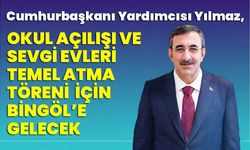 Cumhurbaşkanı Yardımcısı Yılmaz, Bingöl’e Gelecek