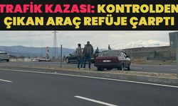 Bingöl'de Trafik Kazası: Refüje Çarpan Otomobilde Hasar Oluştu