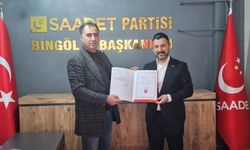 Saadet Partisi Genç İlçesinde Görev Değişimine Gitti