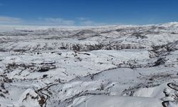 Bingöl'ün İlçesinden Beyaz Manzaralar