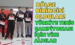 Bingöl Tenis Takımı 'Bölge Birincisi' Oldu
