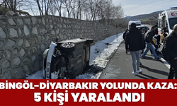 Bingöl-Diyarbakır Yolunda Kaza: 5 Yaralı