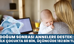 Doğum Sonrası Annelere Destek: İlk Çocukta 60 Bin, Üçüncüde 182 Bin TL