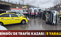 Bingöl’de Trafik Kazası : 5 Yaralı