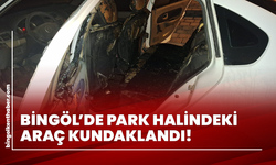 Bingöl’de Park Halindeki Araç Kundaklandı!