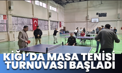 Kiğı’da Masa Tenisi Turnuvası Başladı
