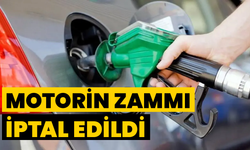 Motorin Zammı İptal Edildi