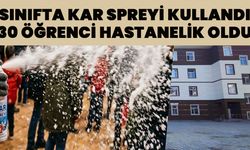 Bingöl'de Sınıfta Kar Spreyi Kullandı: 30 Öğrenci Hastanelik Oldu