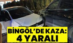 Bingöl Telekom Kavşağında Trafik Kazası: 4 Yaralı