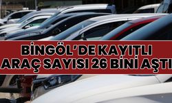 Bingöl’de Kayıtlı Araç Sayısı 26 Bini Aştı
