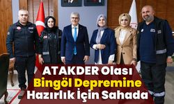 ATAKDER, Olası Bingöl Depremine Hazırlık İçin Sahada