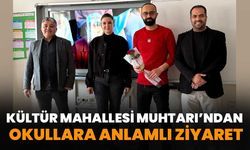Kültür Mahallesi Muhtarı’ndan Okullara Anlamlı Ziyaret