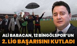 Ali Babacan, 12 Bingölspor’un 2. Lig Başarısını Kutladı