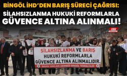 Bingöl İHD’den Barış Süreci Çağrısı: Silahsızlanma Hukuki Reformlarla Güvence Altına Alınmalı!