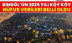 Bingöl’ün 2025 Yılı Köy Köy Nüfus Verileri Belli Oldu