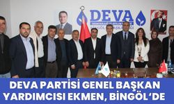 DEVA Partisi Genel Başkan Yardımcısı Ekmen, Bingöl'de