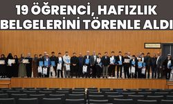 Bingöl’de 19 Öğrenci, Hafızlık Belgesi Aldı
