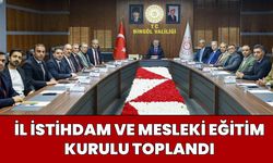 Bingöl’de ‘İl İstihdam ve Mesleki Eğitim Kurulu’ Toplandı