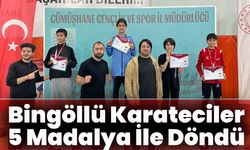 Bingöllü Karateciler Gümüşhane'den 5 Madalya İle Döndü