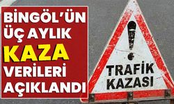 Bingöl’ün Üç Aylık Kaza Verileri Açıklandı