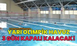 Bingöl’de Yarı Olimpik Havuz 3 Gün Kapalı!