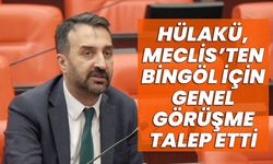 Hülakü, Meclis’ten Bingöl İçin Genel Görüşme Talep Etti