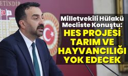 Bingöl Milletvekili Hülakü Mecliste Konuştu: HES Projesi Tarım ve Hayvancılığı Yok Edecek