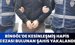 Bingöl’de Kesinleşmiş Hapis Cezası Bulunan Şahıs Yakalandı