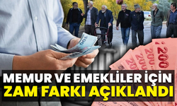 Memur Ve Emekliler İçin Zam Farkı Açıklandı!