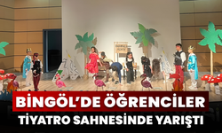 Bingöl’de Öğrenciler Tiyatro Sahnesinde Yarıştı