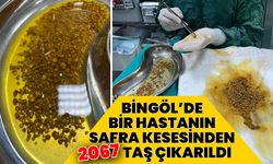 Bingöl’de Bir Hastanın Safra Kesesinden 2067 Taş Çıkarıldı