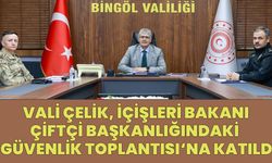 Bingöl Valisi Çelik, İçişleri Bakanı Çiftçi Başkanlığındaki Toplantıya Katıldı