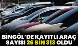 Bingöl’de Kayıtlı Araç Sayısı 26 Bin 313 Oldu