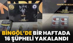 Bingöl’de Bir Haftada 16 Şüpheli Yakalandı