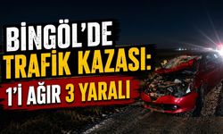 Bingöl’de Trafik Kazası: 1’i Ağır 3 Yaralı